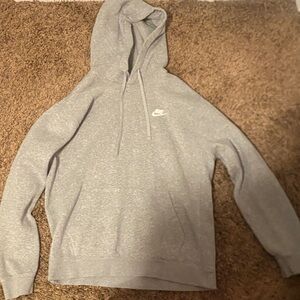 Nike Men's Light Gray Hoodie